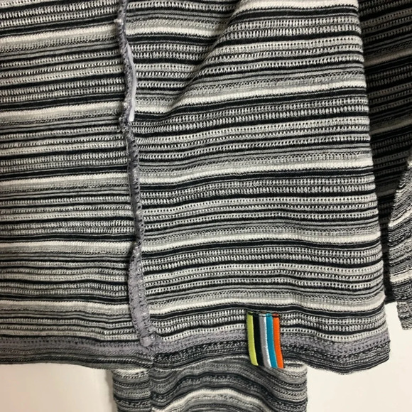 Smartwool Womens  Wool Blend Grey Stripped Cardigan Sweater Size Small Gorpcore - Picture 7 of 16